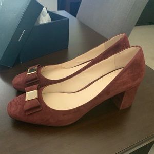 Cole Haan, suede block heel, size 11, never worn